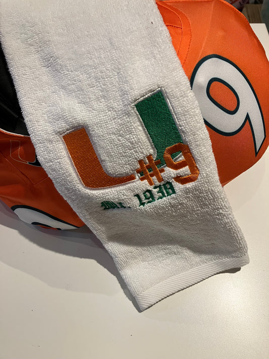 Custom Personalized Embroidered Sports Hand Towel
