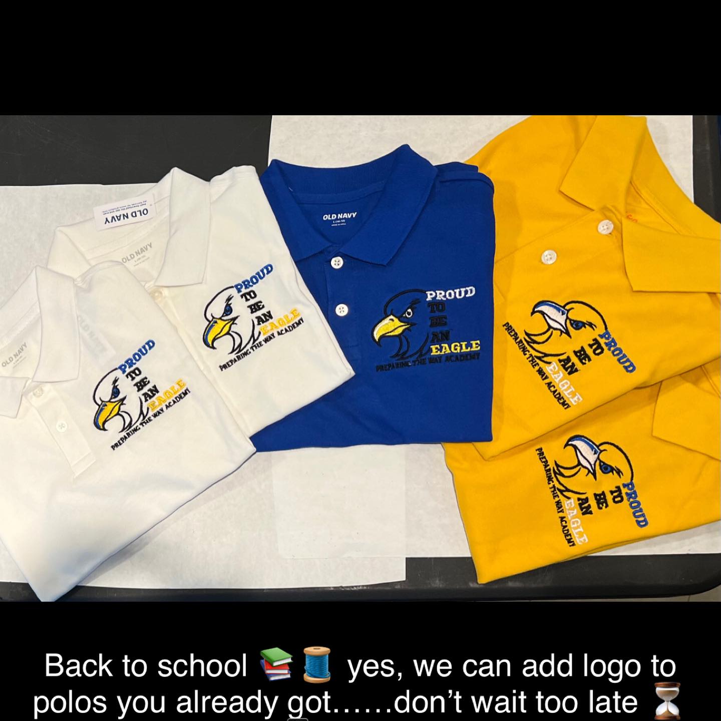 School Uniform- Embroidery Add On (only)