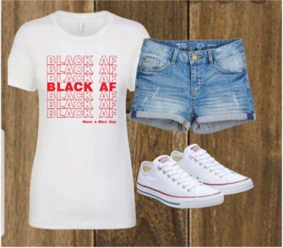 Black AF Repeat Shirt