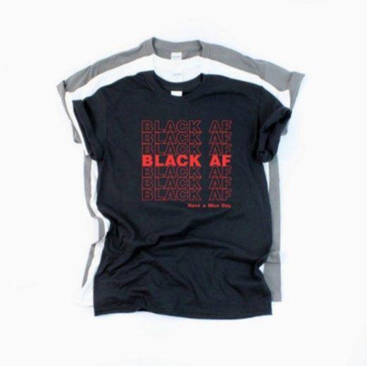 Black AF Repeat Shirt