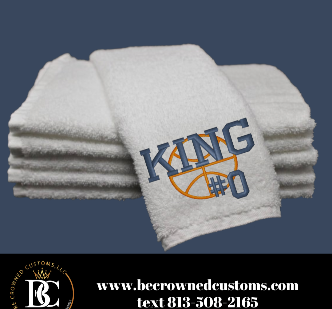 Custom Personalized Embroidered Sports Hand Towel