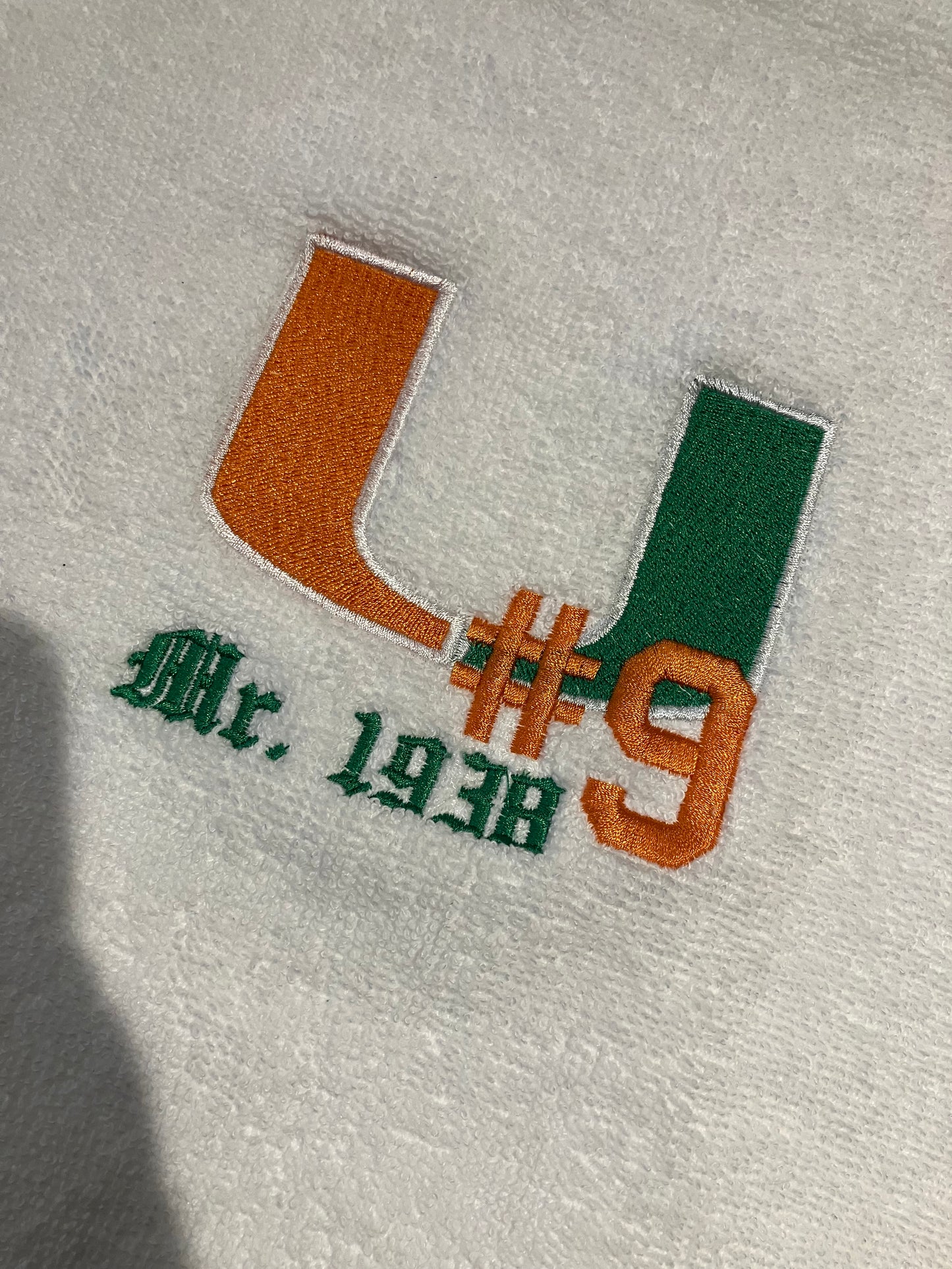 Custom Personalized Embroidered Sports Hand Towel